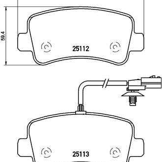 Juego de pastillas de freno P 68 063 BREMBO