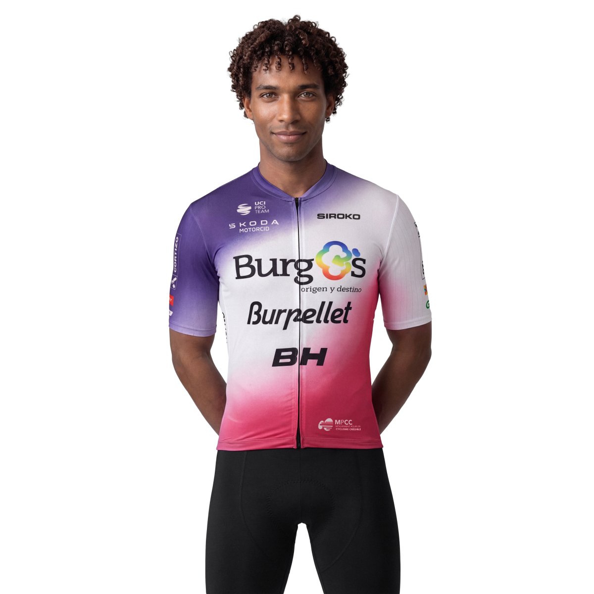 SIROKO - Maillot de Ciclismo - Burgos Burpellet BH - Siroko BBBH 26 Burgos White_