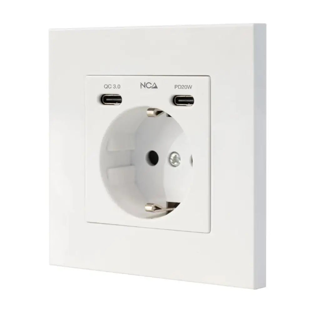 Regleta Nanocable 10.35.0012 1 Toma Schuko 2 USB-C QC PD Protección
