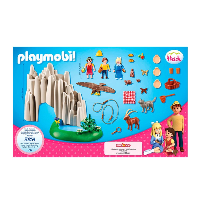 Playmobil Heidi: Lago con Heidi Pedro y Clara