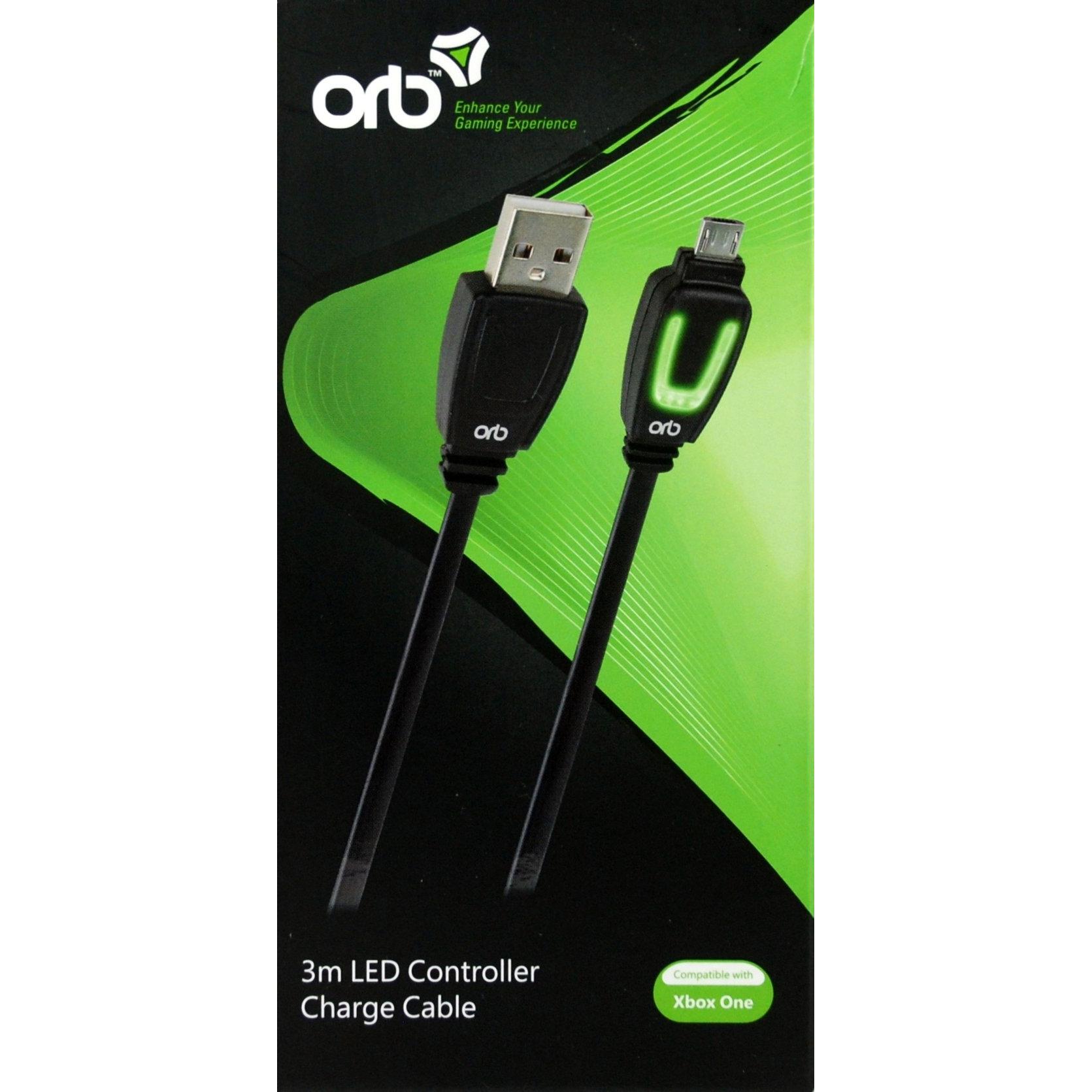 Xbox One - LED Mando Controller Charge Cable 3m (ORB)