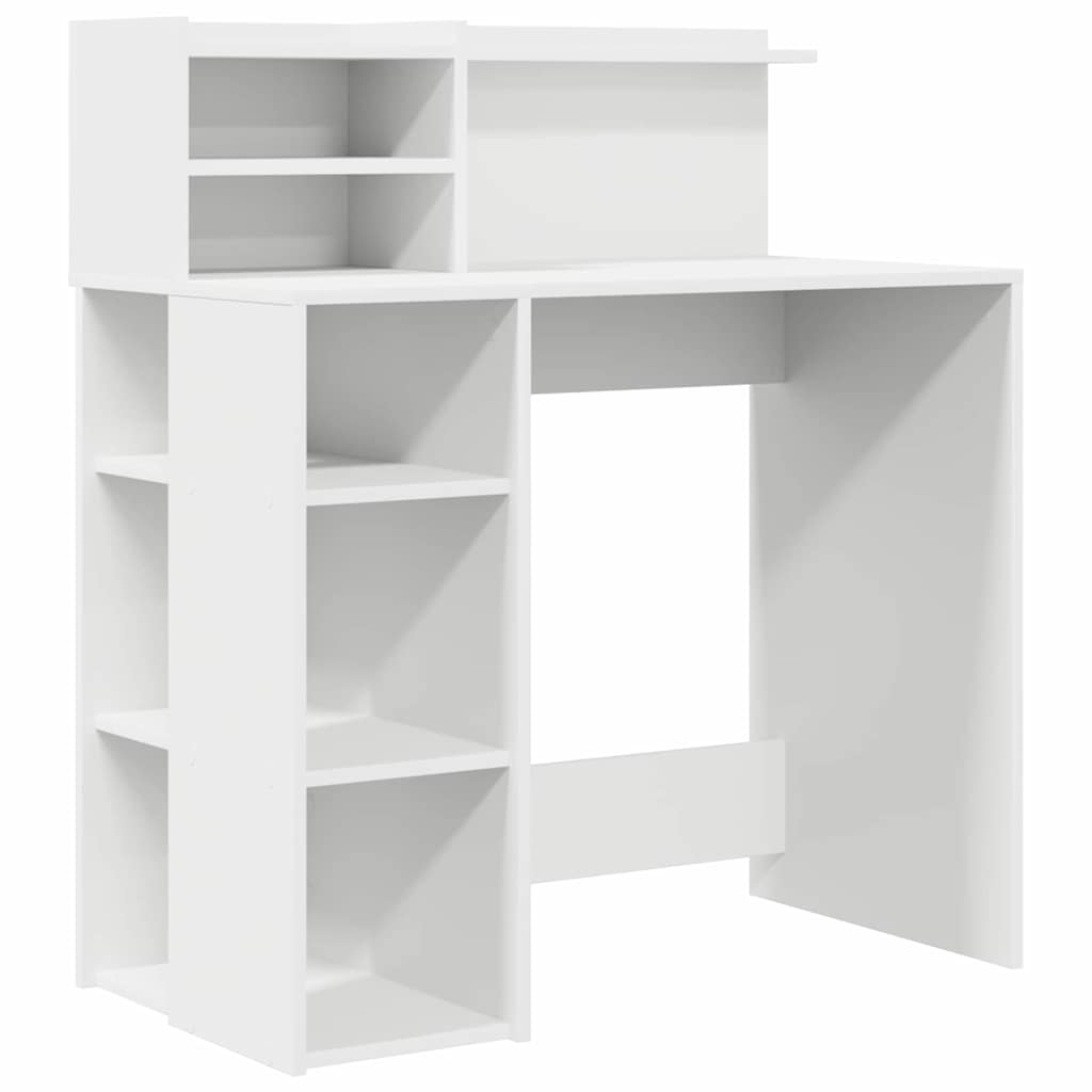 vidaXL Escritorio con estante 90 x 48 x 101,5 cm Madera de ingeniería