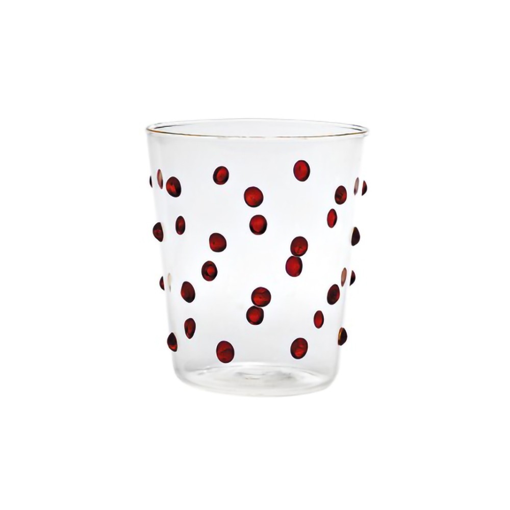 Vaso Zafferano para fiesta, color rojo, 45 cl, juego de 6 piezas