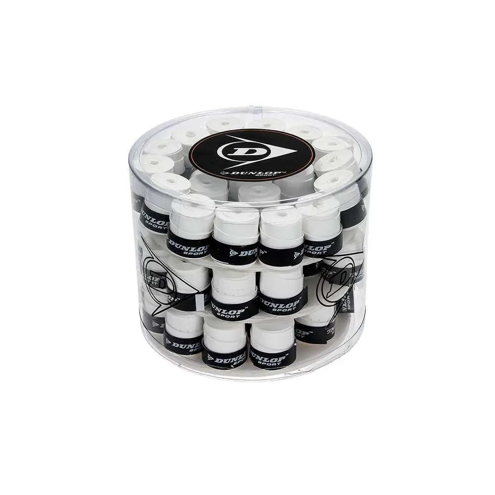 Cubo Overgrip Dunlop Tour Dry Blanco 623405