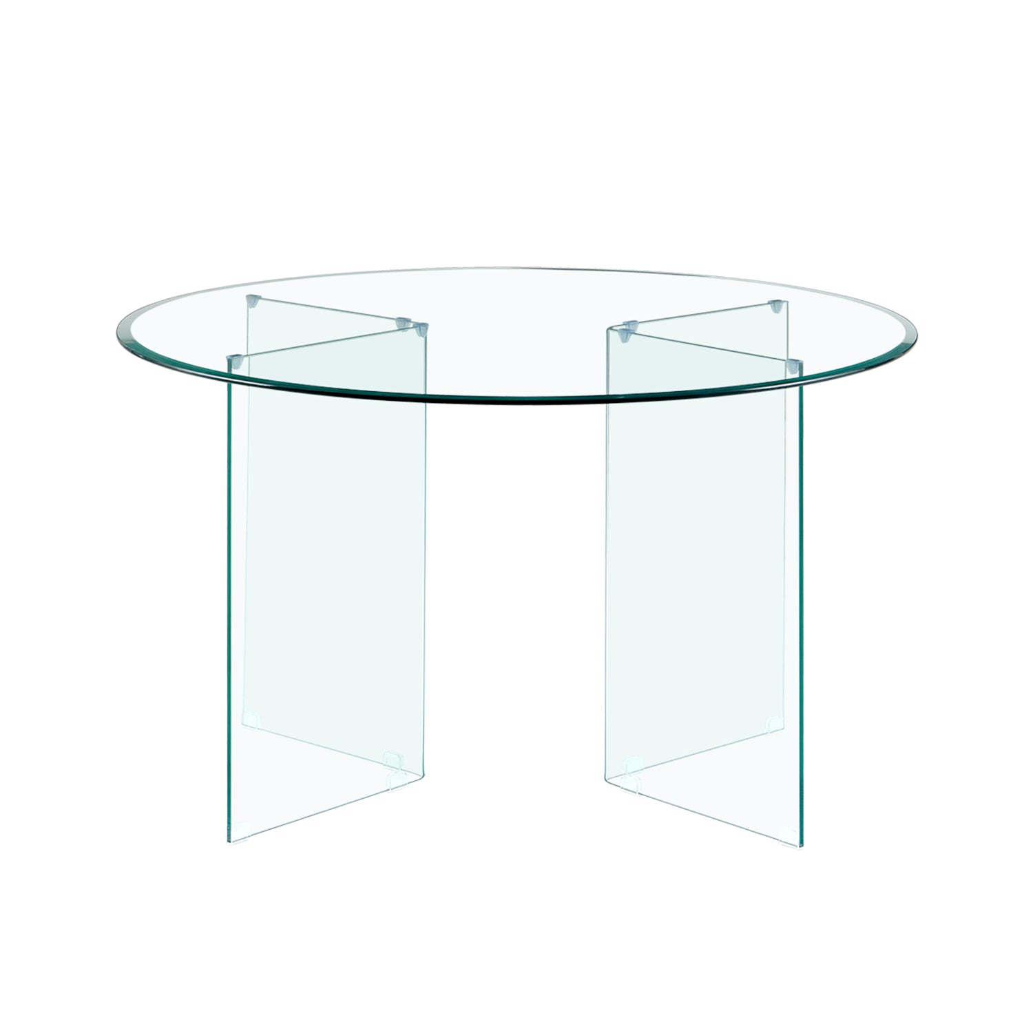 Mesa de comedor redonda mia transparente para hogar moderno mueble de almacenaje  - Homekit