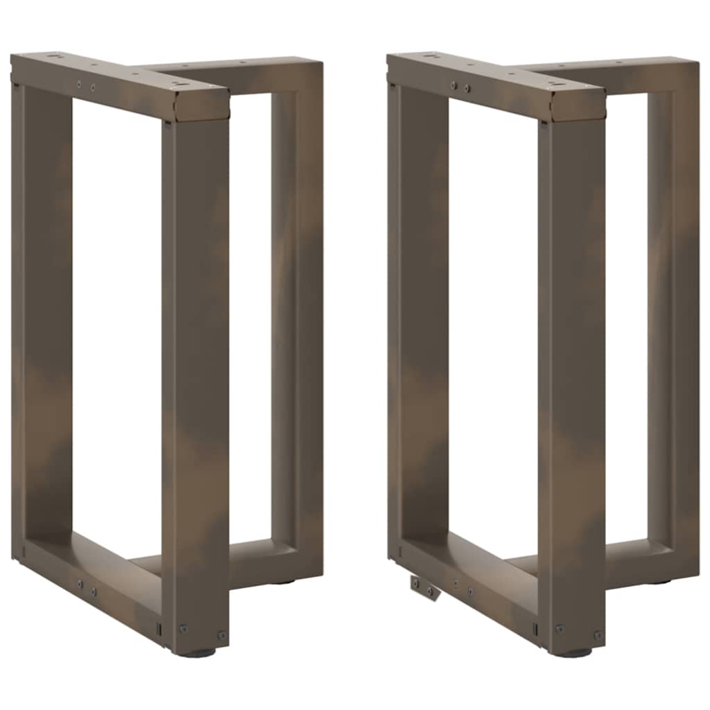 vidaXL Patas para mesa de comedor en forma de T (2 unidades) 50 x 35 x (72-73) cm, acero