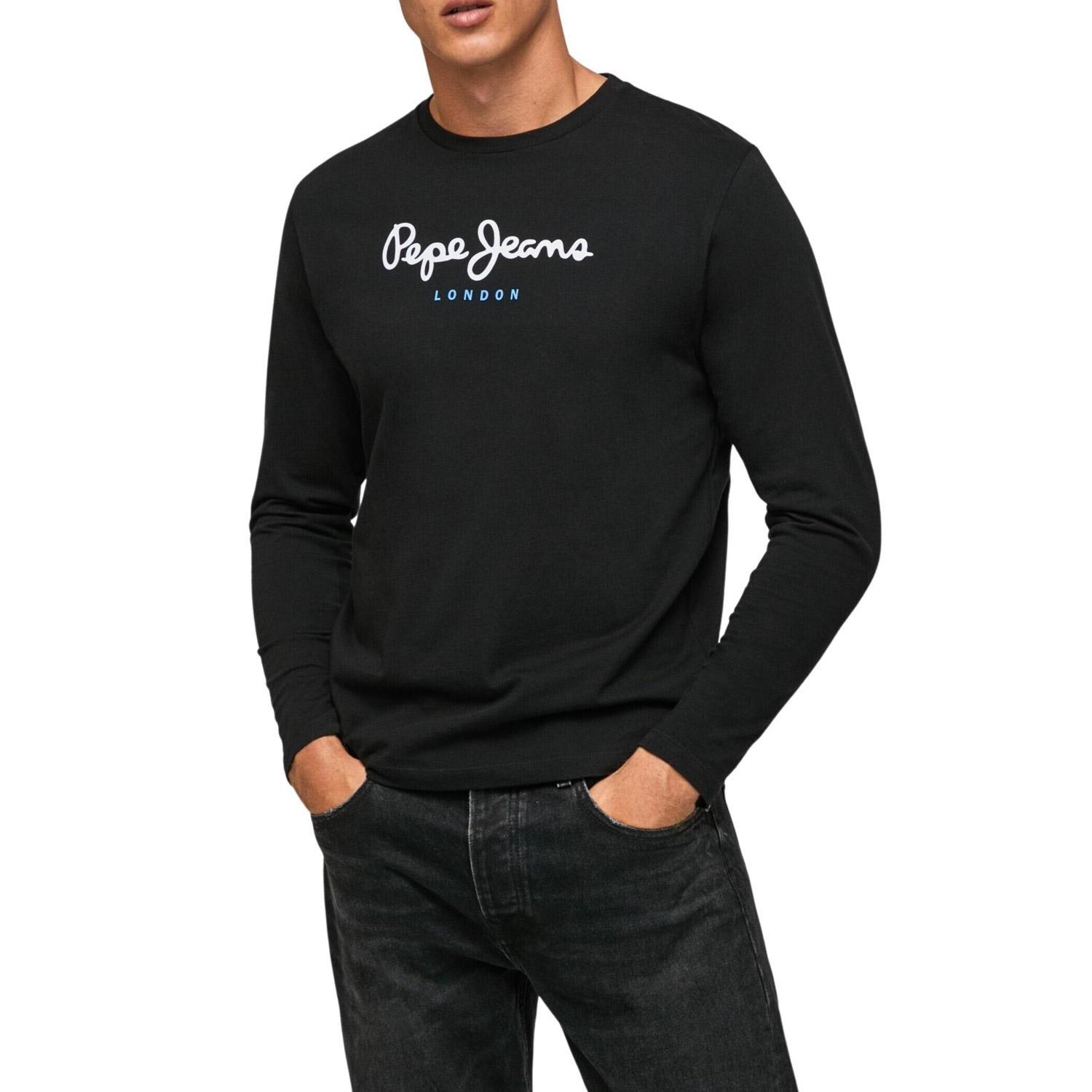 Pepe Jeans - Camiseta Pepe Jeans Eggo Long Negro para Hombre