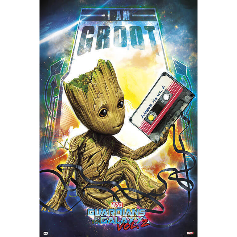 Grupo Erik Póster Marvel Guardianes de la Galaxia 2 Groot - Erik