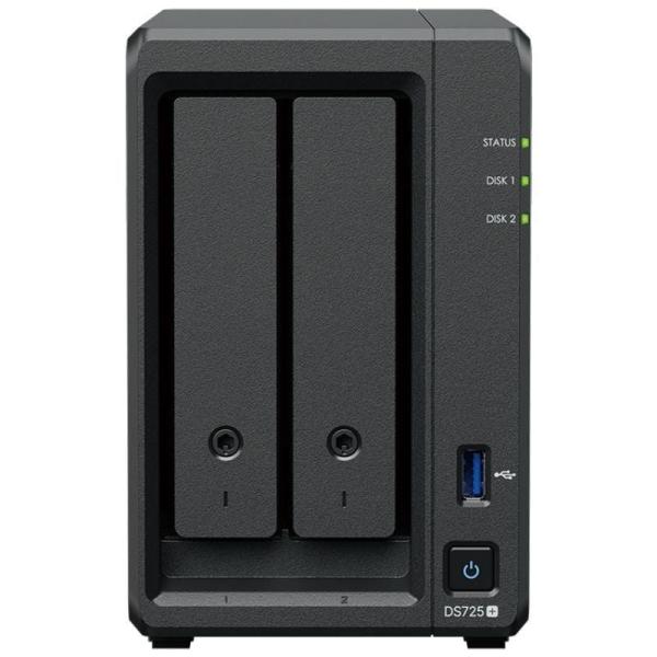 NAS Synology Diskstation DS725+- 2 Bahías 3.5'- 2.5'- 8GB DDR4- Formato Torre