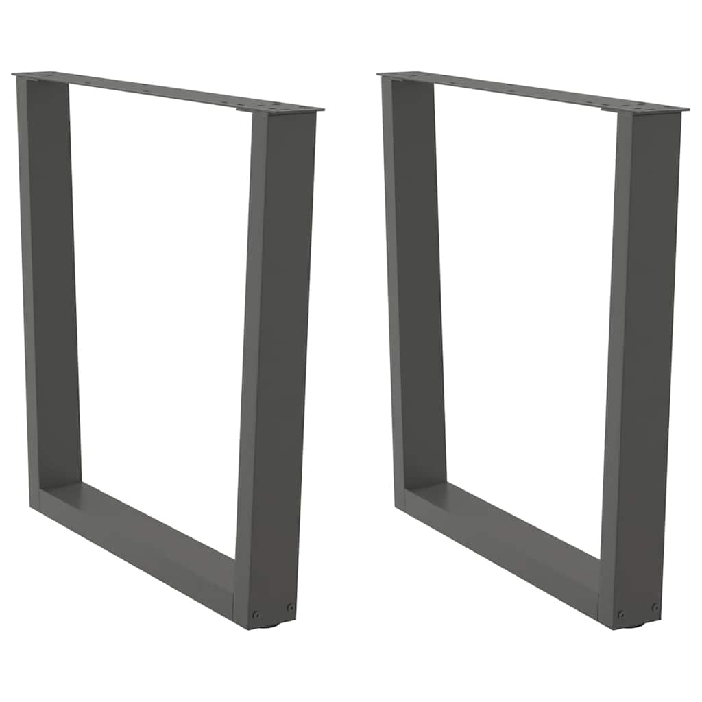 vidaXL Patas para mesa de comedor en forma de V (2 unidades) 80 x (72-73,3) cm, acero