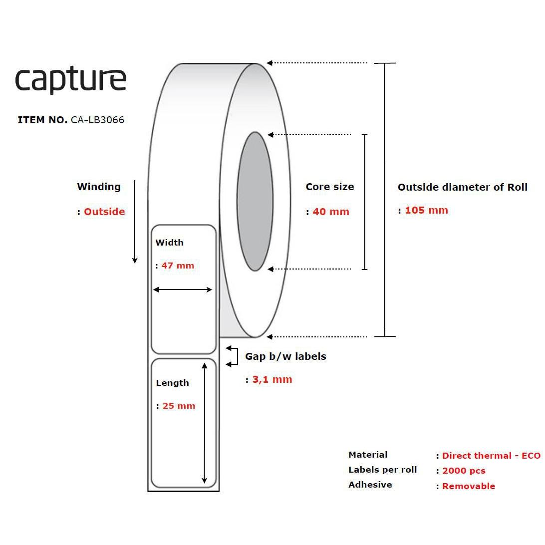 Capture CA-LB3066 etiqueta de impresora Blanco