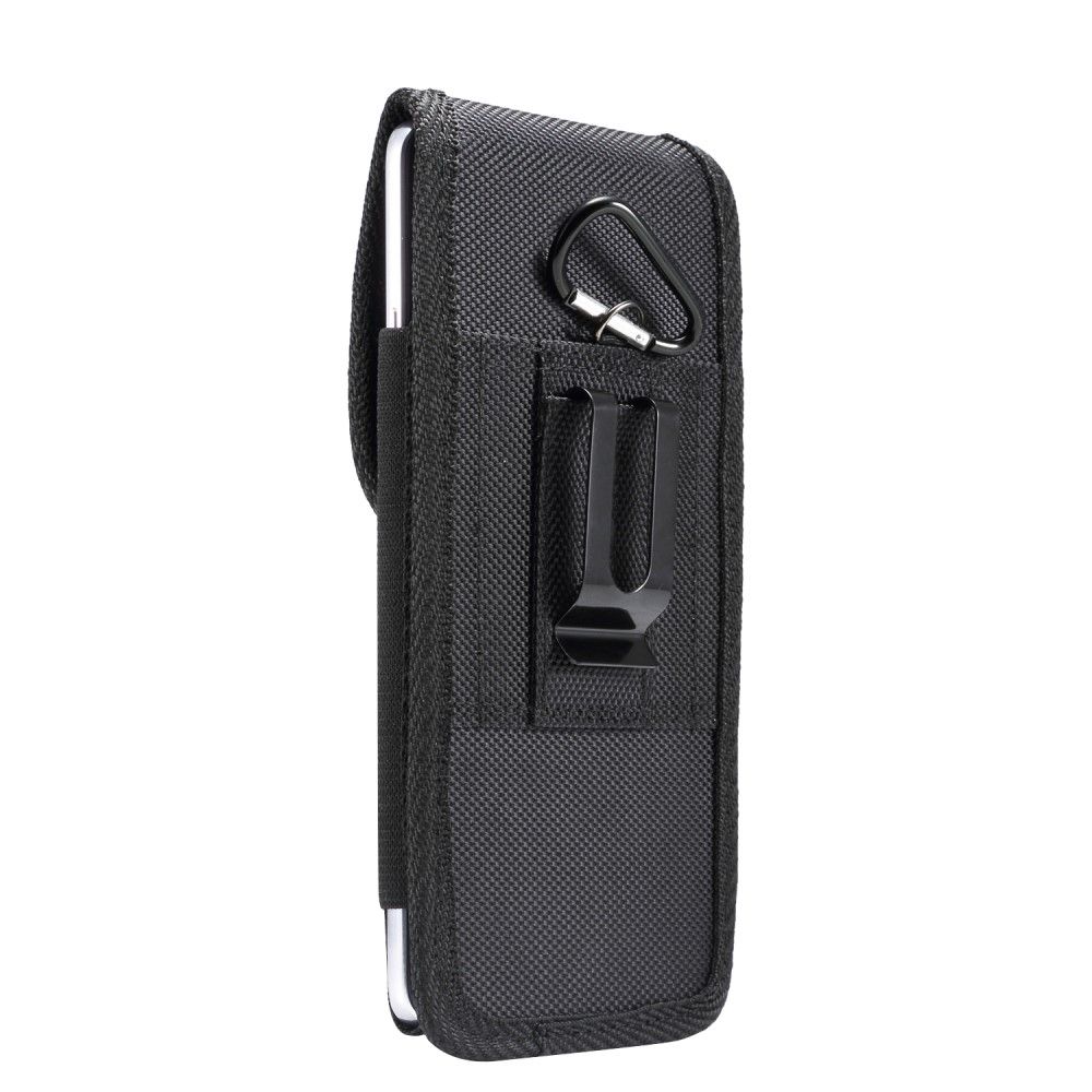 Funda Cinturon Vertical para Nokia G50 (2021) Piel y Nylon - Negra