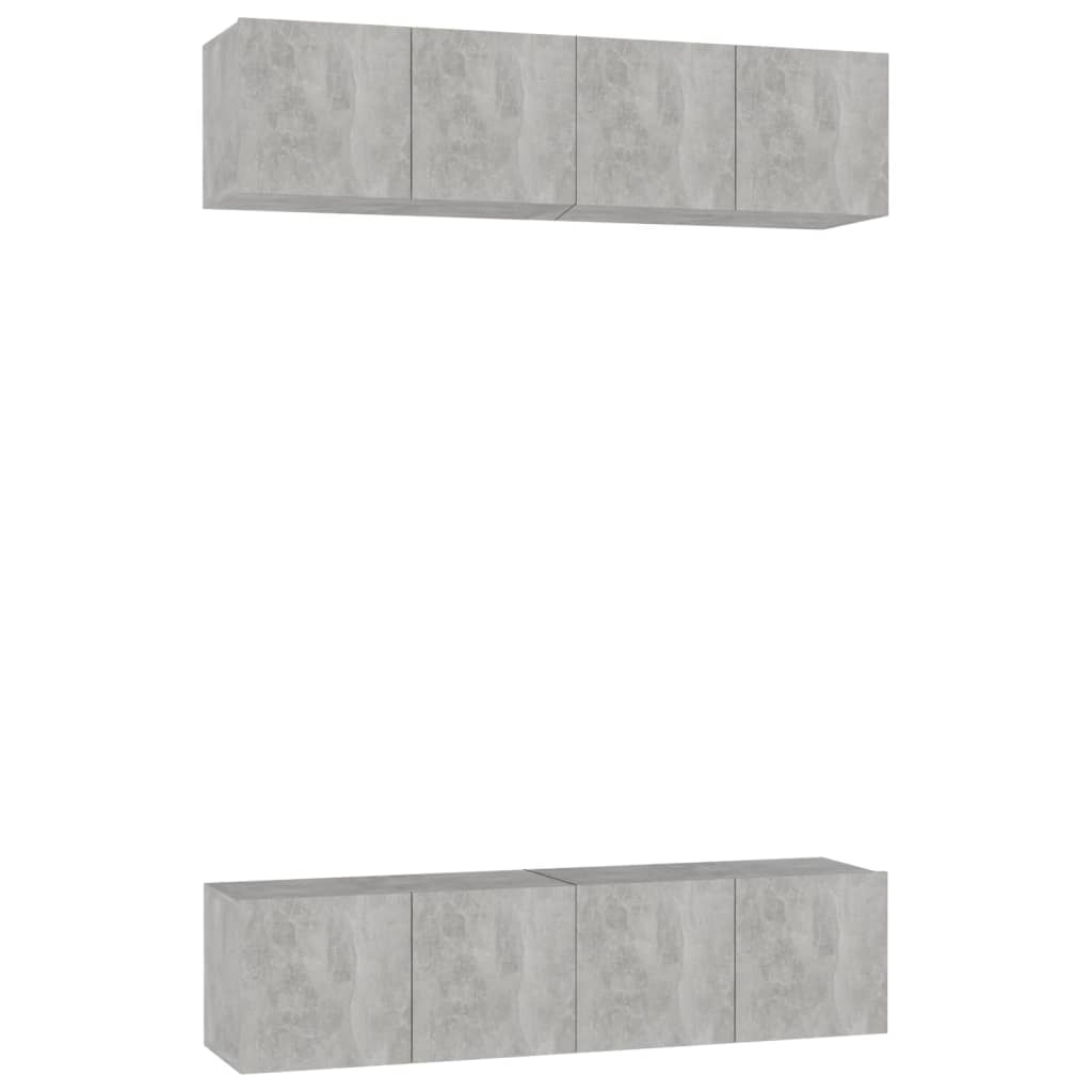 vidaXL Muebles de salón 4 uds madera ingeniería 60x30x30 cm, Mueble de Salon, Mueble TV, Mueble TV salon, Mesa de TV, Mueble tele