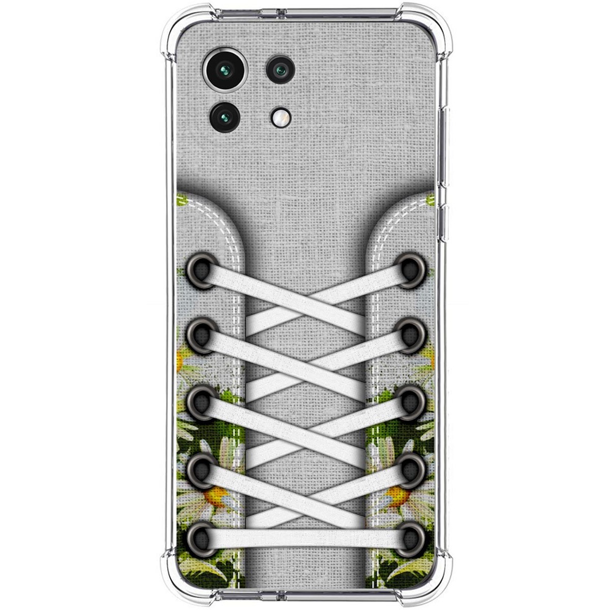 Tumundosmartphone Funda Silicona Antigolpes para Xiaomi Mi 11 Lite 4G / 5G / 5G NE diseño Zapatillas 08 Dibujos