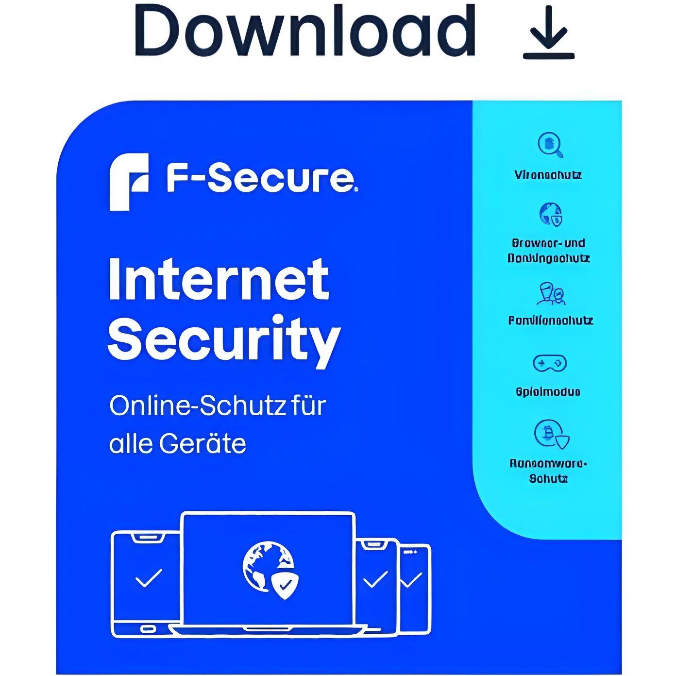 F-SECURE Internet Security für Alle Geräte [7 Geräte - 1 Jahr] [Vollversion]