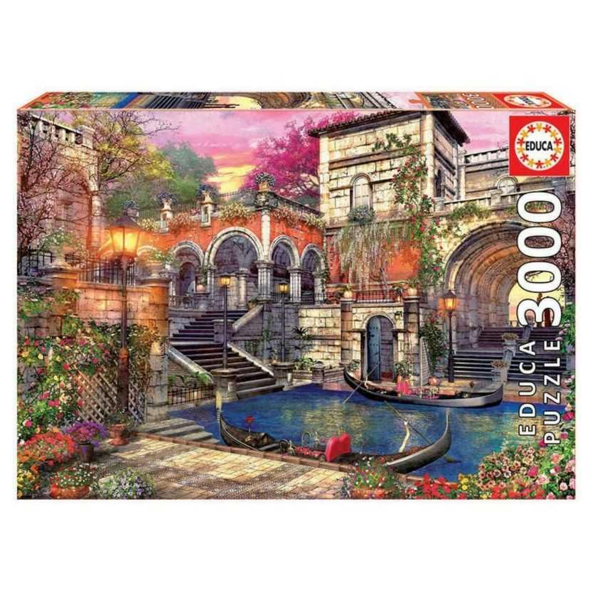 Educa Borras - Puzzle 3000 piezas Romance en Venecia