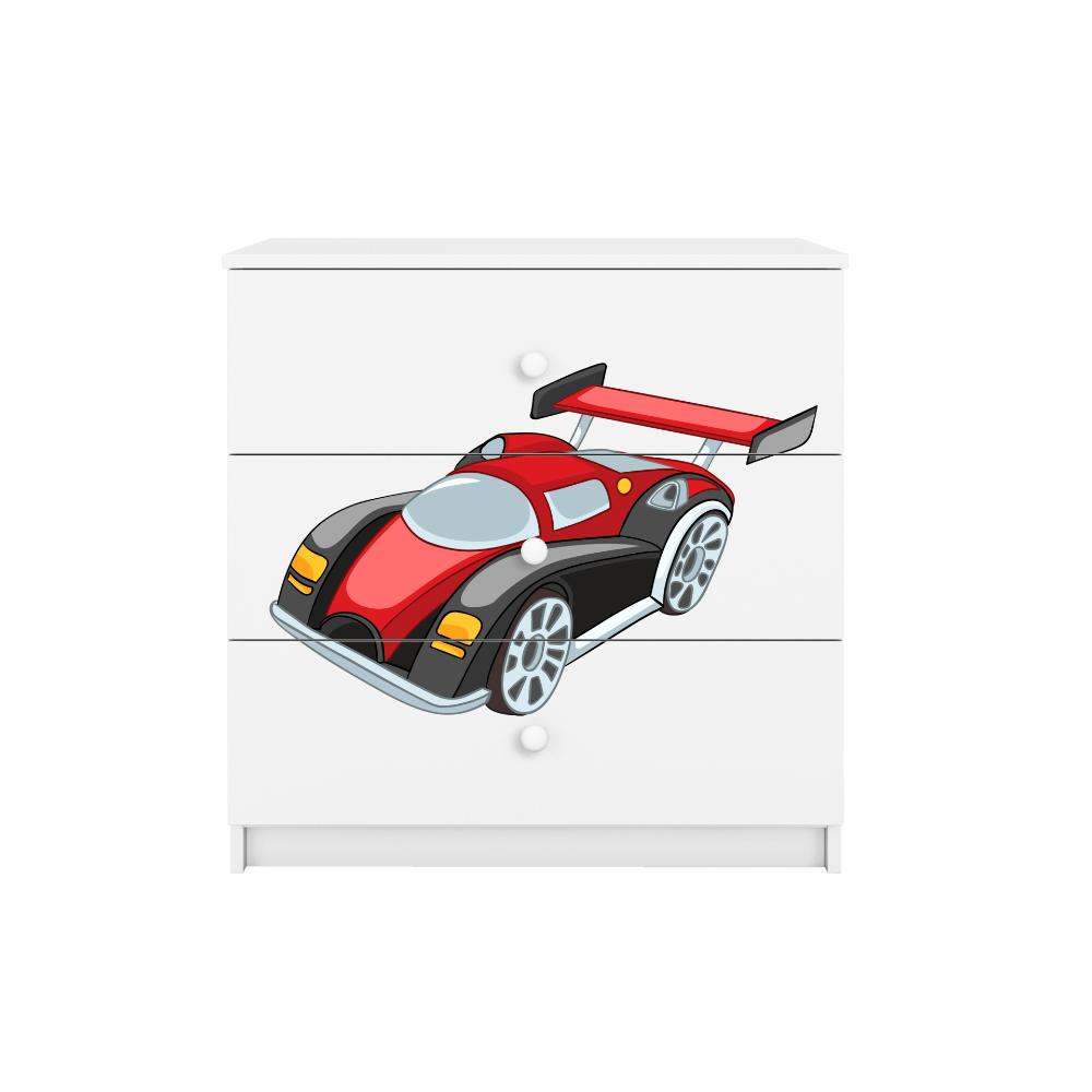 Cómoda Kocot Kids BabyDreams Racing Car White