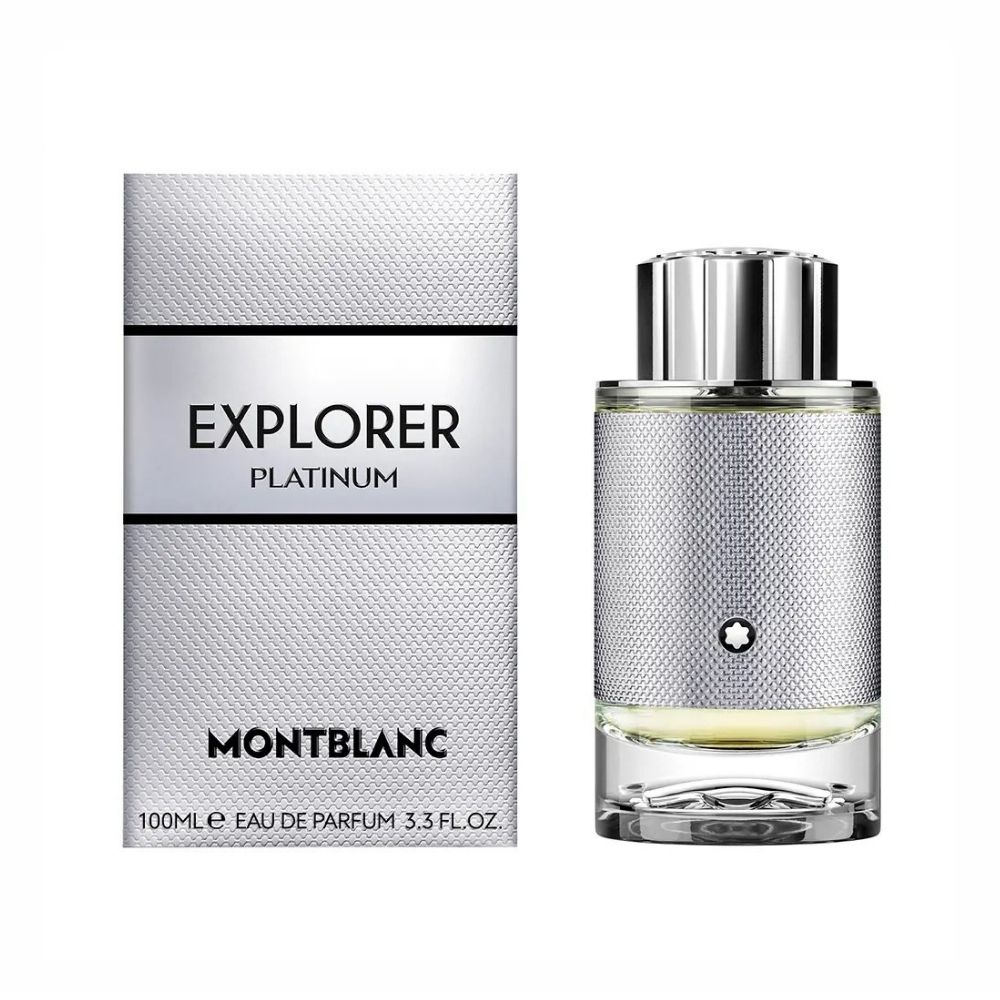 MontBlanc - Explorer Platinum Eau de Parfum 100 Ml. - Perfume para hombre.  Amaderado Aromático Moderno y Elegante.