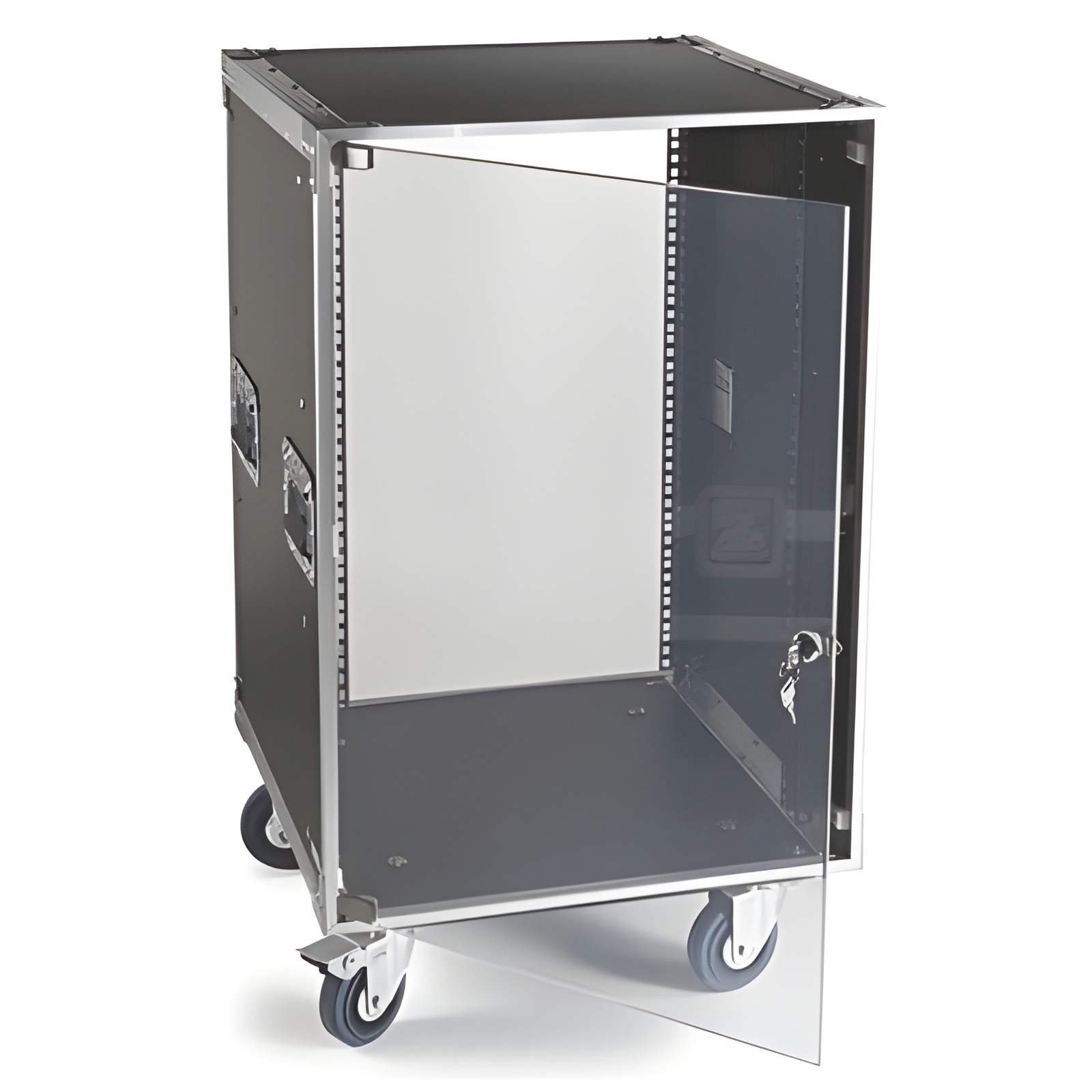 Fonestar Rack Suelo 19in 18U con Puerta Transparente y Ruedas