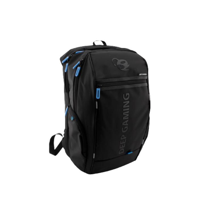 Deep Gaming Mochila Gaming Impermeable para Portátil de Gran Tamaño con Sistema de Carga USB