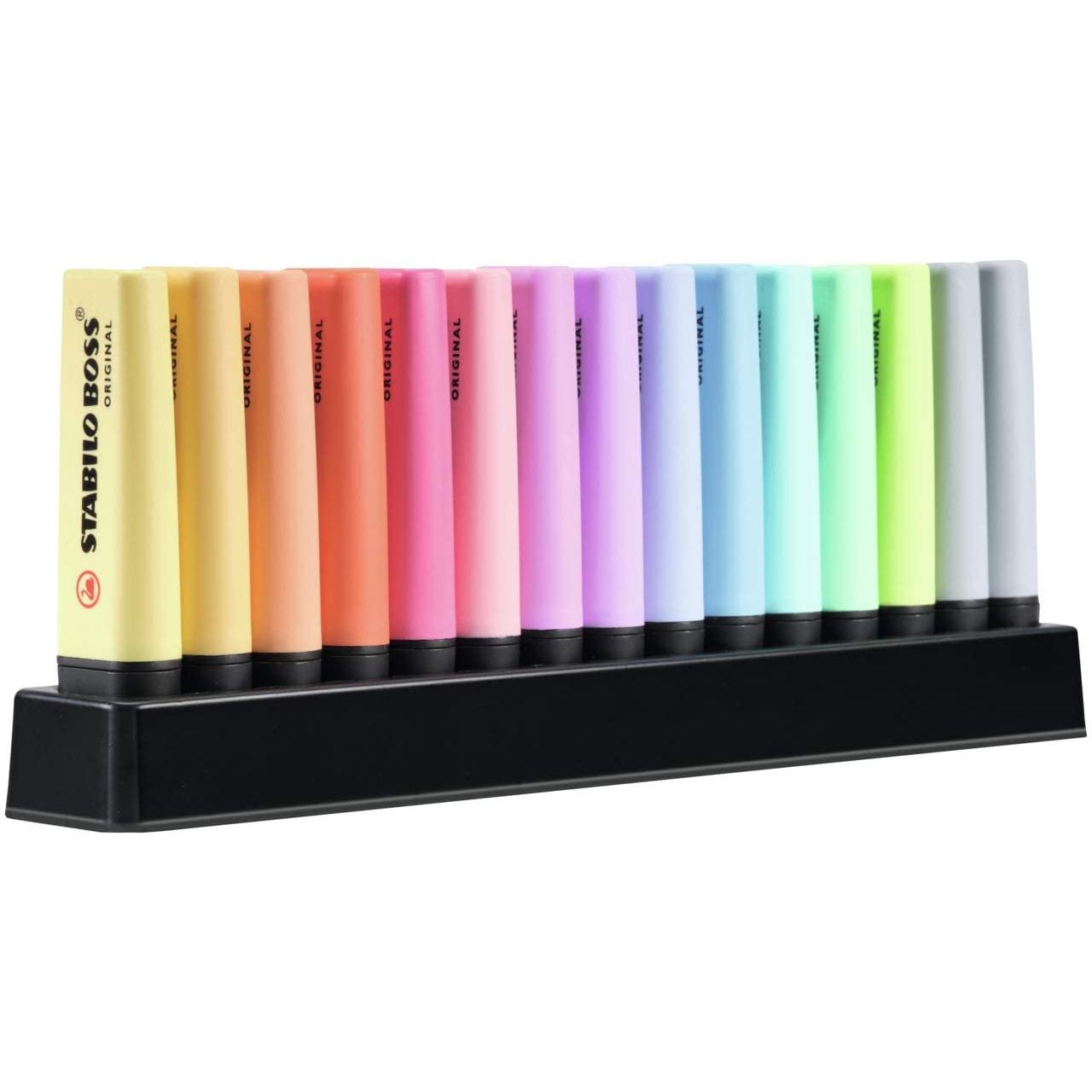 Stabilo Swing Cool Pastel Pack de 6 Marcadores Fluorescentes - Cuerpo Plano  - Punta Biselada - Trazo entre 1 y 4mm - Tinta con Base de Agua - Colores  Surtidos > Papelería /