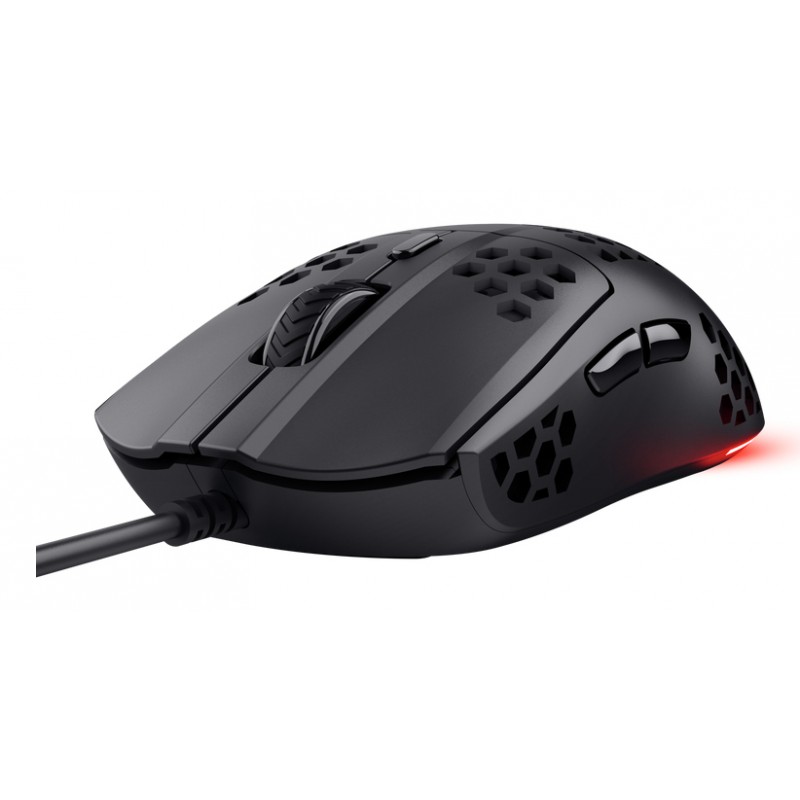 Trust - GXT 928 HELOX ratón Juego mano derecha USB tipo A Óptico 6400 DPI - 25306 25306