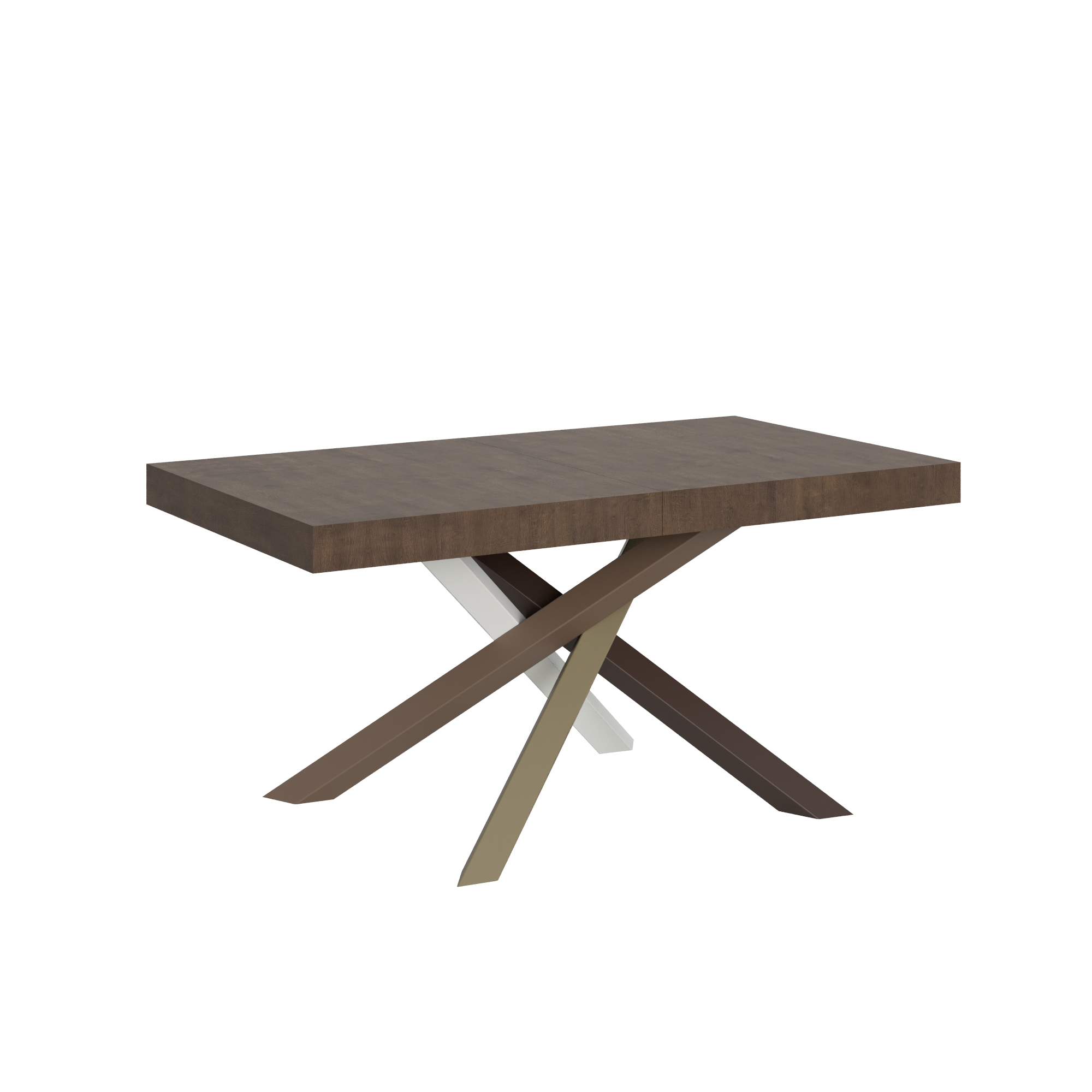 Mesa extensible 90x160/264 cm Volantis Noce estructura 4/C - Itamoby