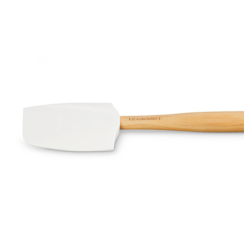 Espátula de Cocina Le Creuset Craft con Cabezal de Silicona Resistente a 250 °C, Mango de Madera, 28,5 cm
