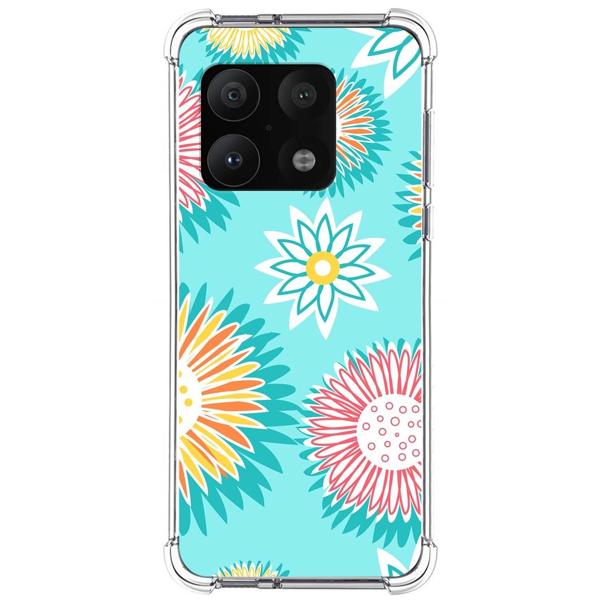 Funda Silicona Antigolpes para OnePlus 10 Pro 5G diseño Flores 05 Dibujos