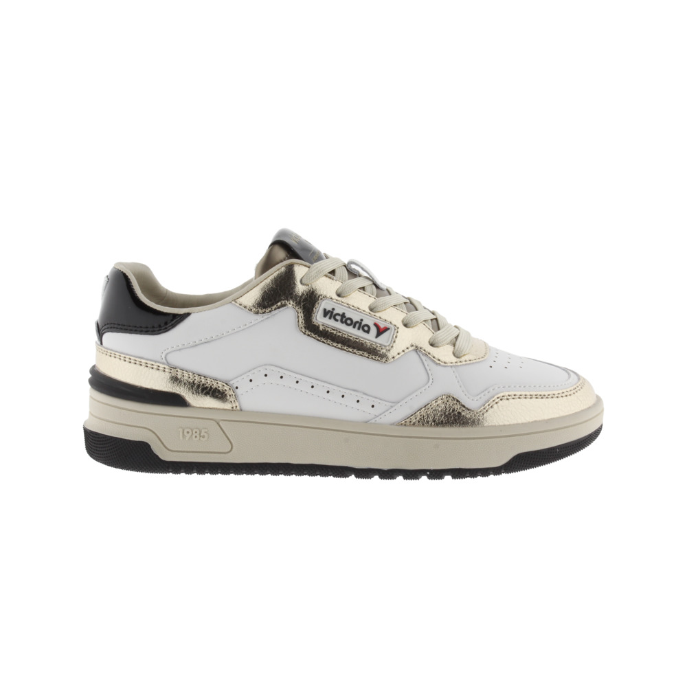 Victoria 1985 C80 Zapatillas de piel con piezas metalizadas 8800121