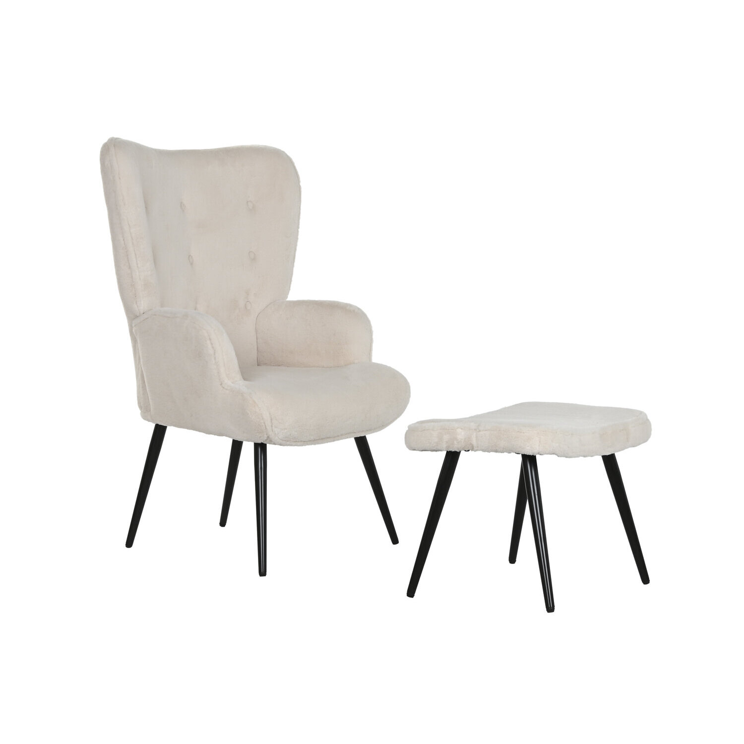 Butaca set 2 metal poliester 72x74x97 terciopelo El mejor complemeto para tu hogar.