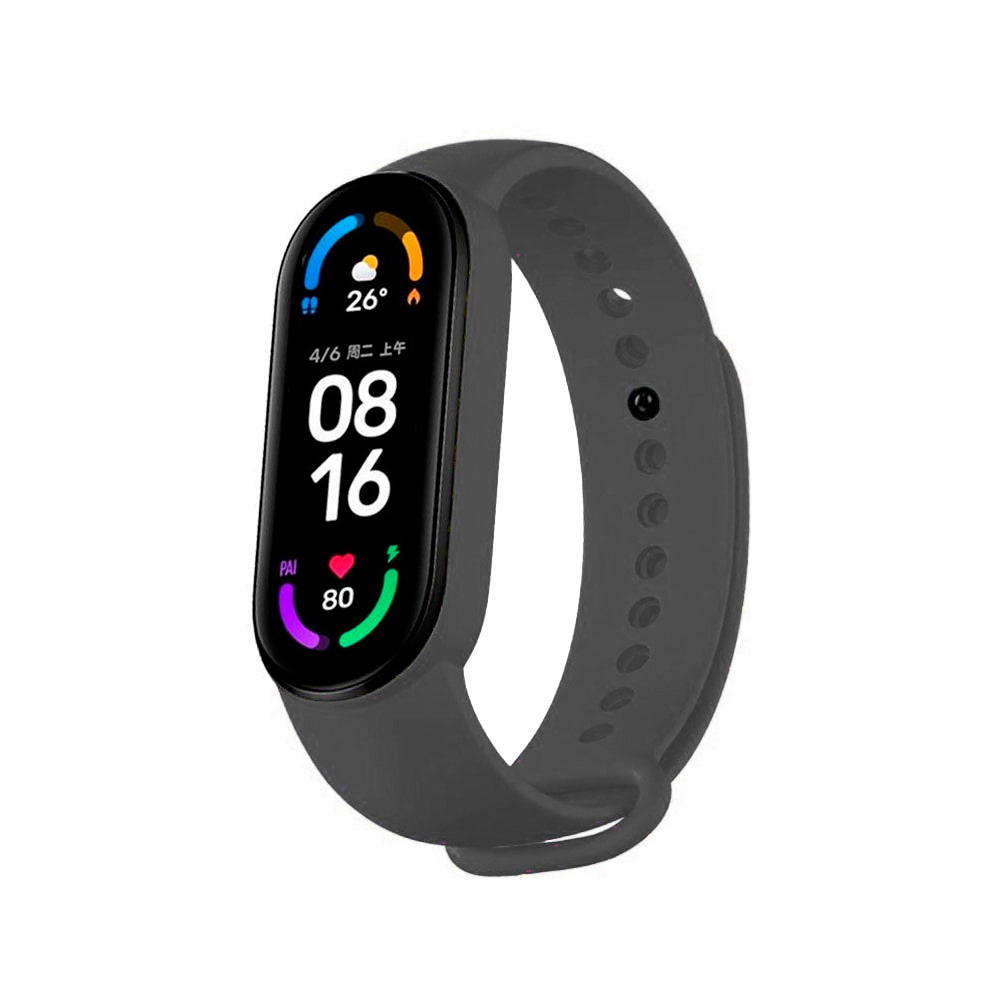 Correas compatibles con Xiaomi Mi Band 5 y Mi Band 6, Amazfit Band 5, pulseras de silicona de alta densidad de recambio para smartband, material flexible e impermeable