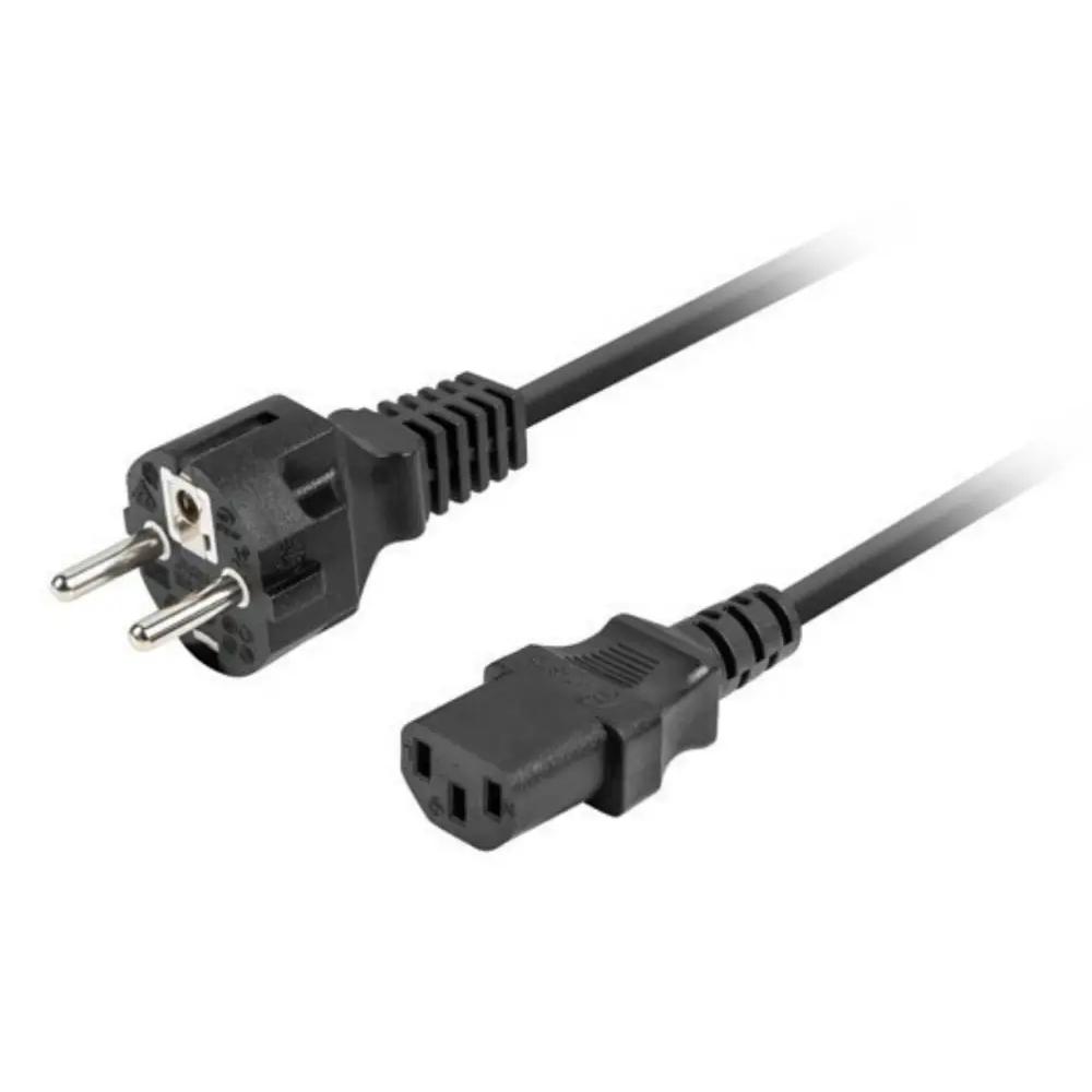 Lanberg CA-C13C-14CC-0018-BK cable de transmisión Negro 1.8 m C13 acoplador CEE7/7