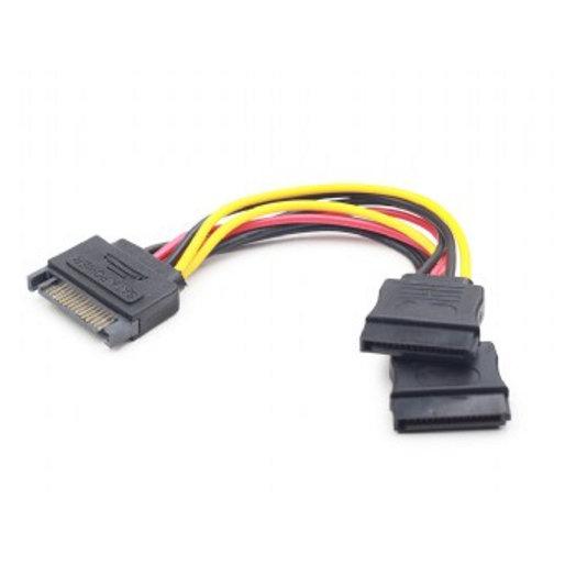 Cable alimentacion gembird sata plano 0,15m