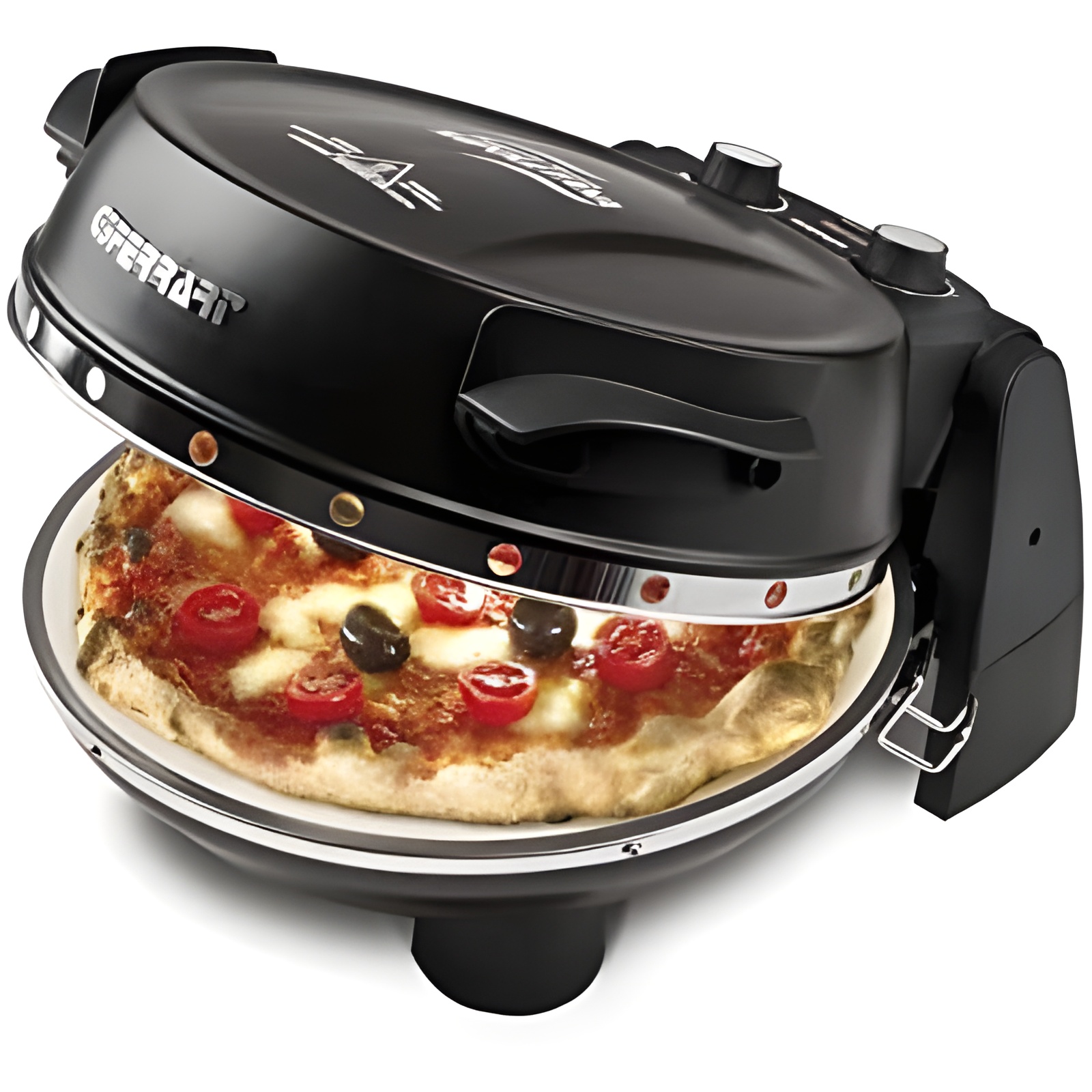 Horno de pizza g3ferrari g1003210 plus evo negro 2 piedras