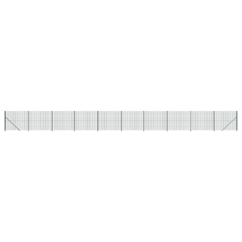 Vidaxl Cerca de Alambre con Brida 2x25 M Color Verde