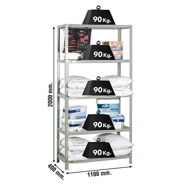 Estantería SIMONRACK SIMONRACK SimonrackComfort superplus 5/400 gris