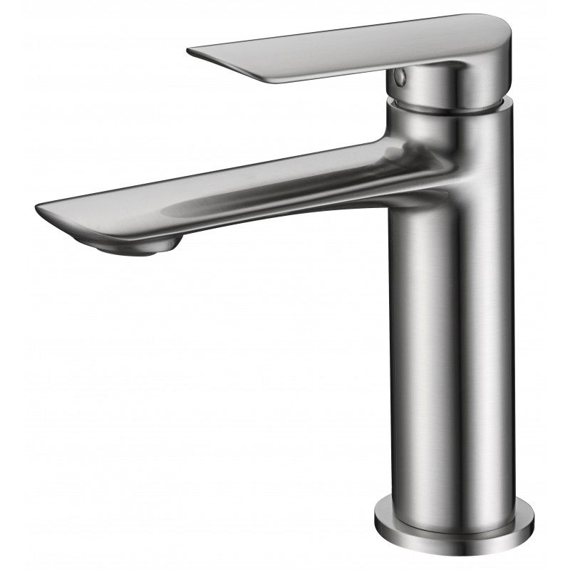Imex Ural BDG040-1NQ grifo monomando lavabo cartucho cerámico níquel cepillado