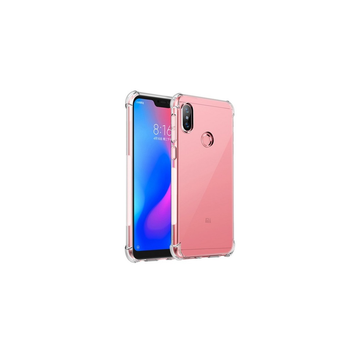 Tumundosmartphone Funda Gel Tpu Anti-Shock Transparente para Xiaomi Redmi 6 Pro / Mi A2 Lite