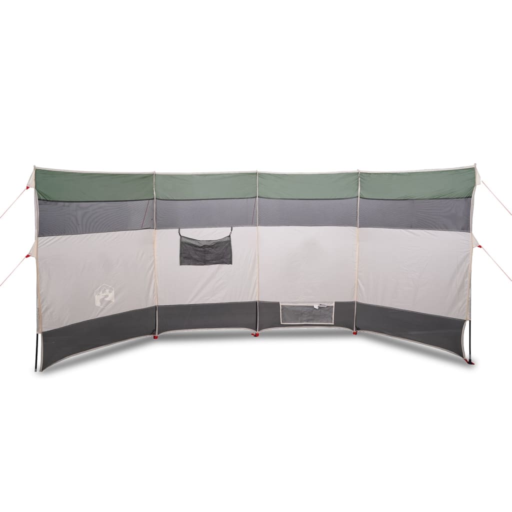 vidaXL Cortaviento de camping impermeable 366x152x152 cm Color Azul, Gris y naranja, Verde y mas