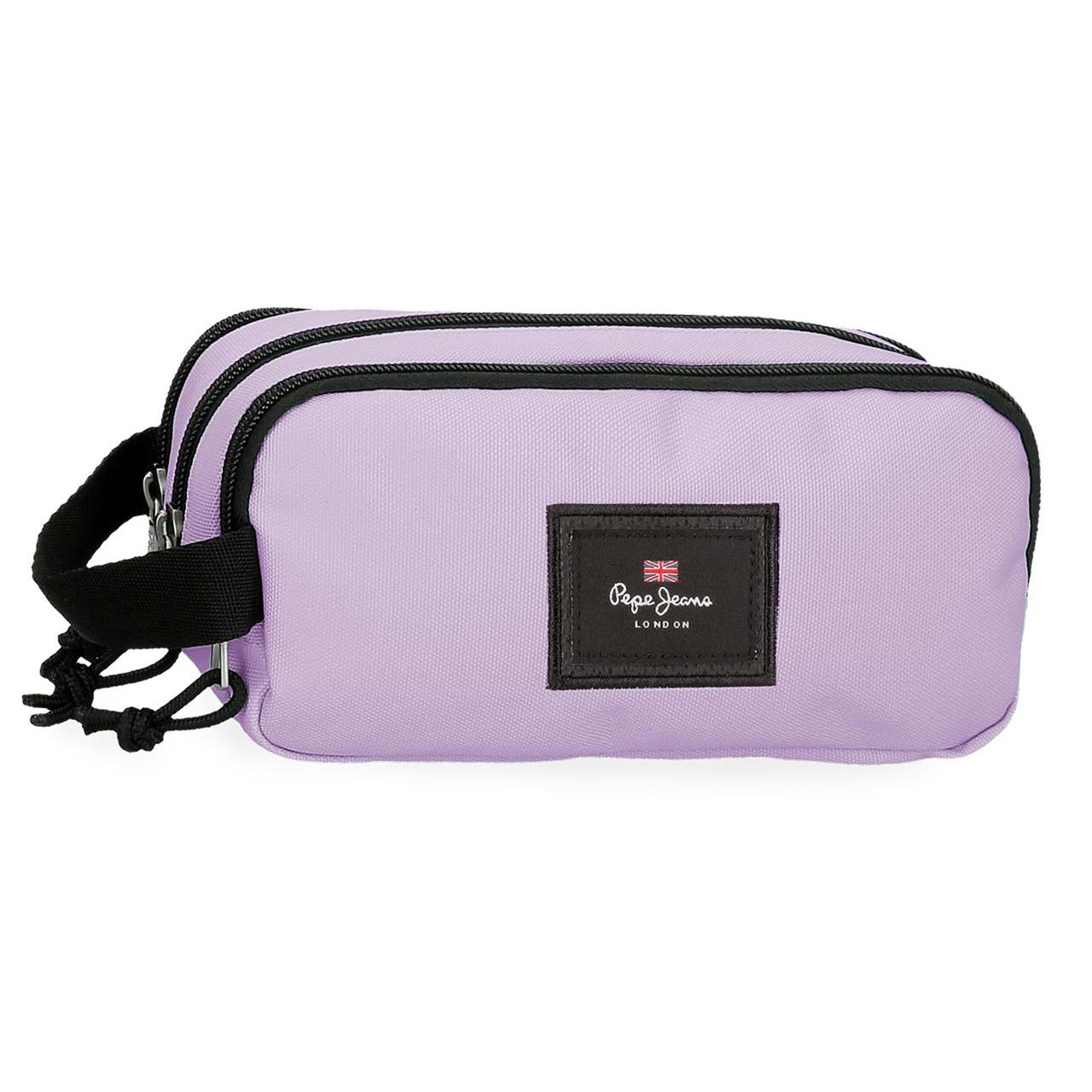 Estuche triple compartimento cierre cremallera Pepe Jeans Aris Colorful