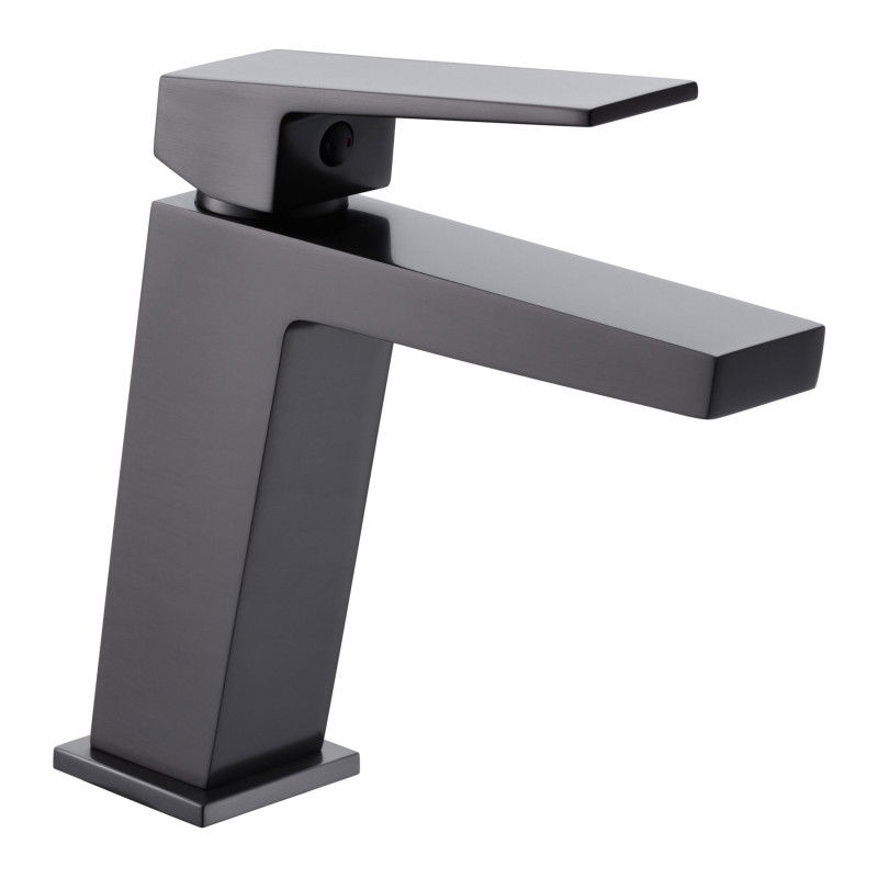 Imex Art BDAR025-1BGM grifo monomando lavabo latón acabado negro metalizado