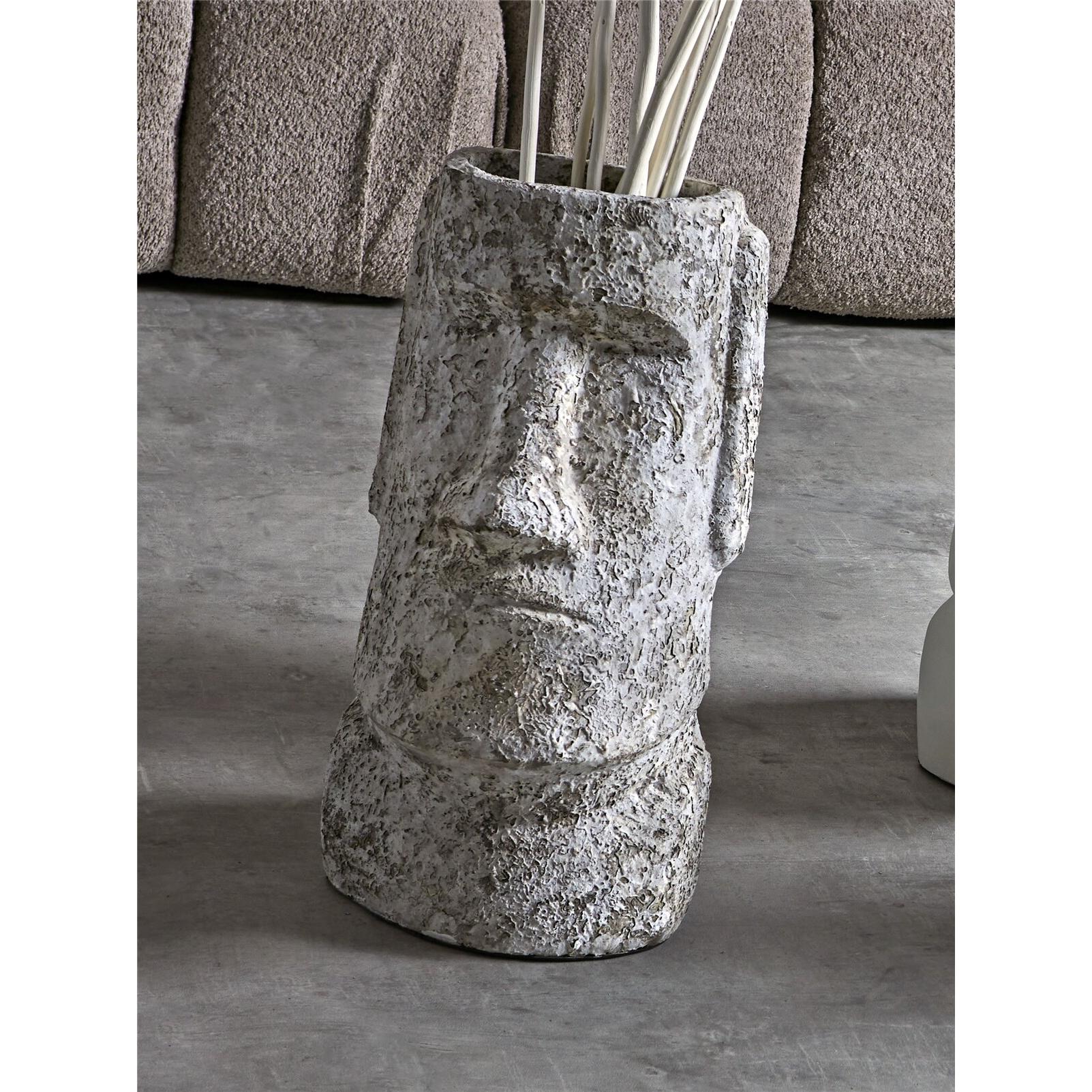 Vasija moai terracota envejecido 52 cms. 27x24x52 cms. El mejor complemento para tu hogar.
