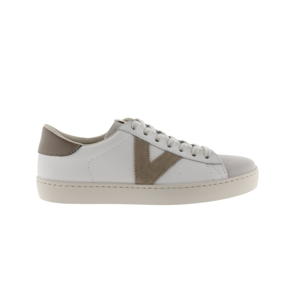 Victoria Berlín Zapatillas de piel con piezas de color y puntera de serraje 1126142