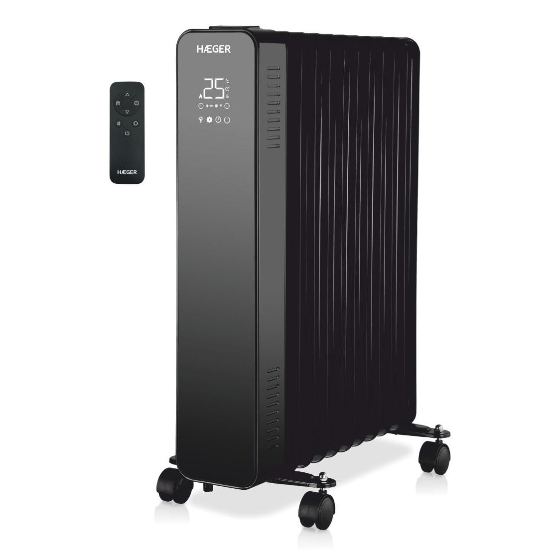 Haeger Digital XI Interior Negro 2500 W Radiador de aceite eléctrico