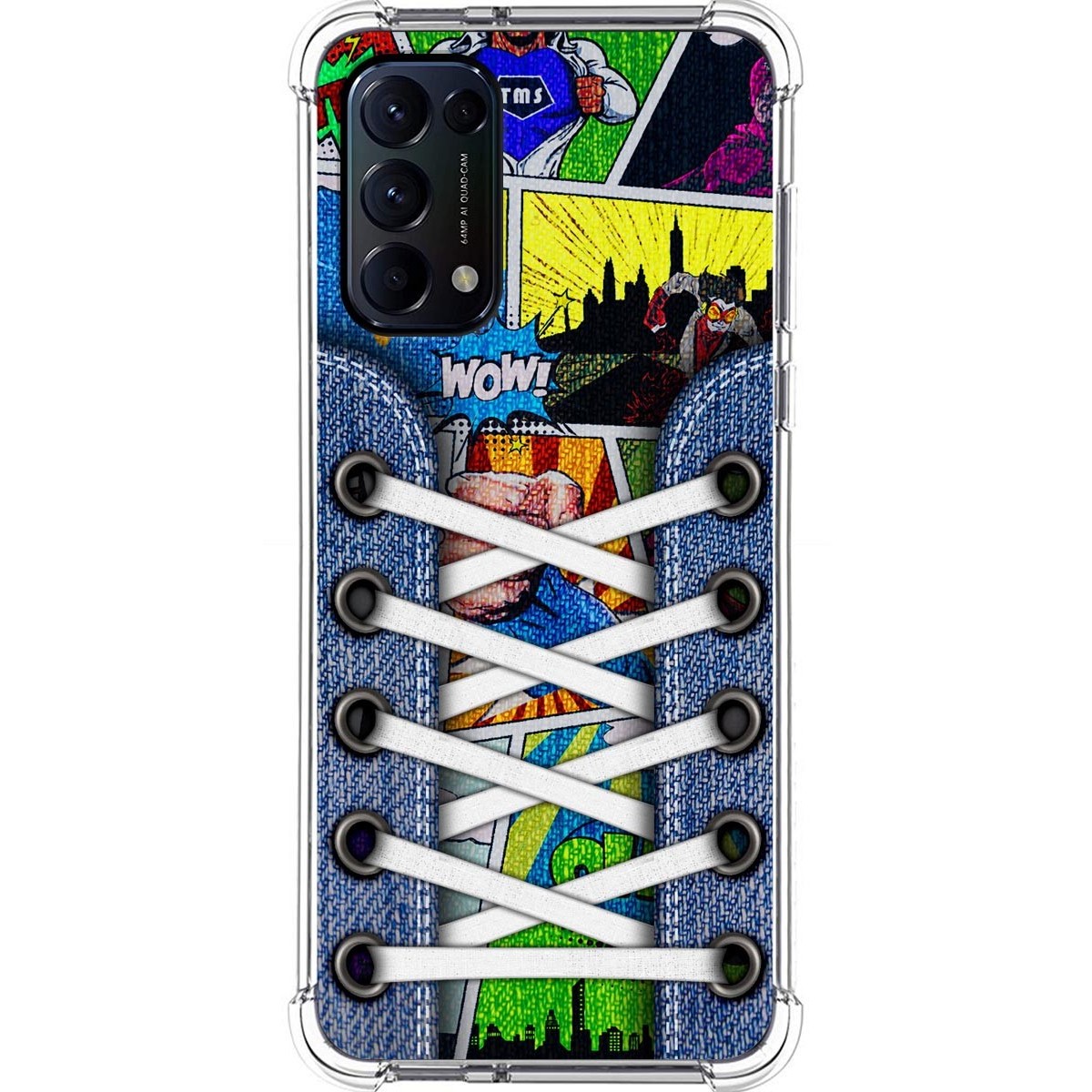 Tumundosmartphone Funda Silicona Antigolpes para Oppo Find X3 Lite 5G diseño Zapatillas 14 Dibujos