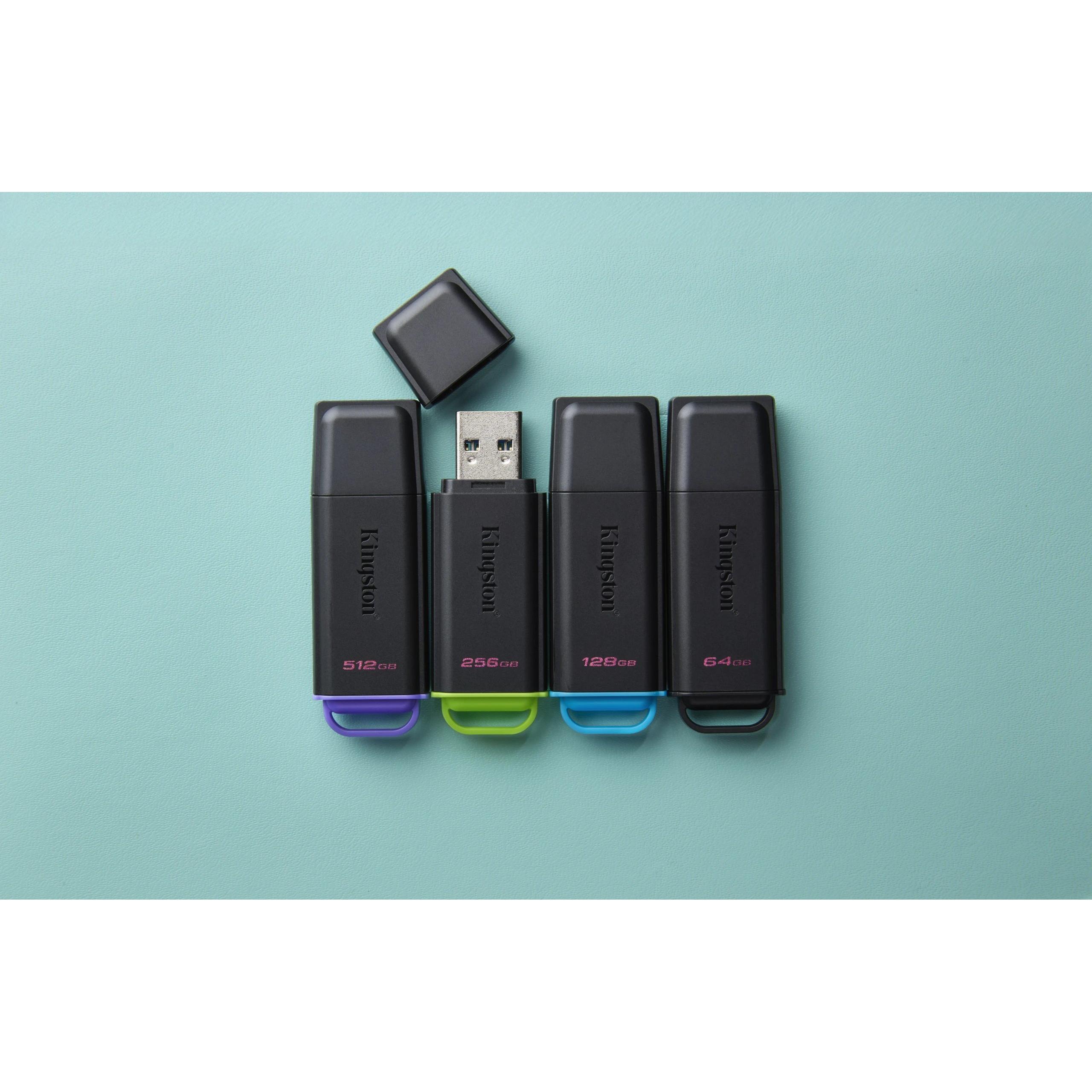 Kingston - Pendrive DTXG2/64GB USB 3.2 Gen 1 (3.1 Gen 1) de alta velocidad, 64 GB, color negro para transferencias rápidas y almacenamiento portátil