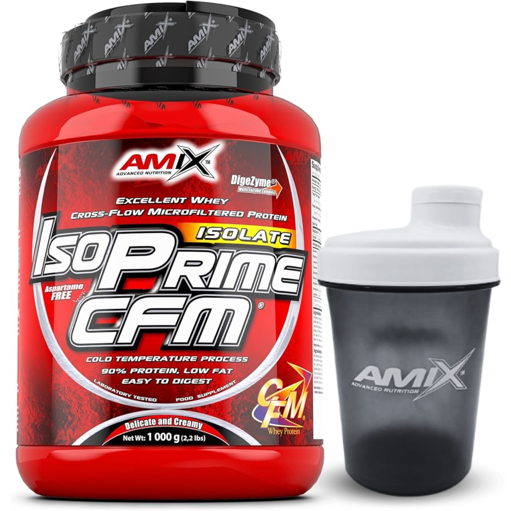 Proteína Aislada Amix Nutrition Isoprime CFM - 1kg + SHAKER REGALO