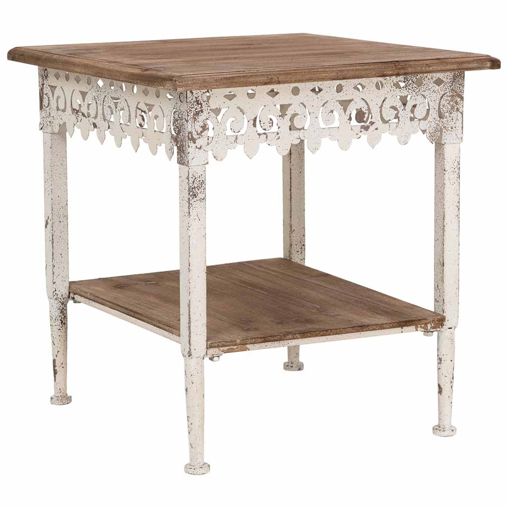Wonderlust Deco - Mesa de centro de madera marrón 50x50x53h cm Marrón 50x50x53h cm
