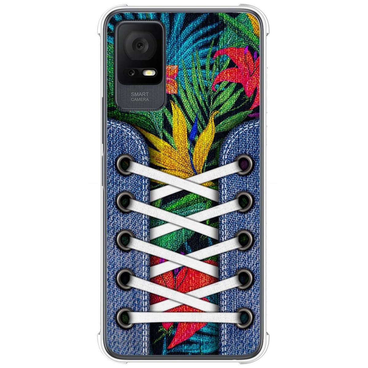 Funda Silicona Antigolpes para TCL 405 diseño Zapatillas 12 Dibujos